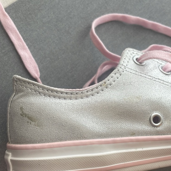 Converse youth metallic silver & light pink - Picture 4 of 4